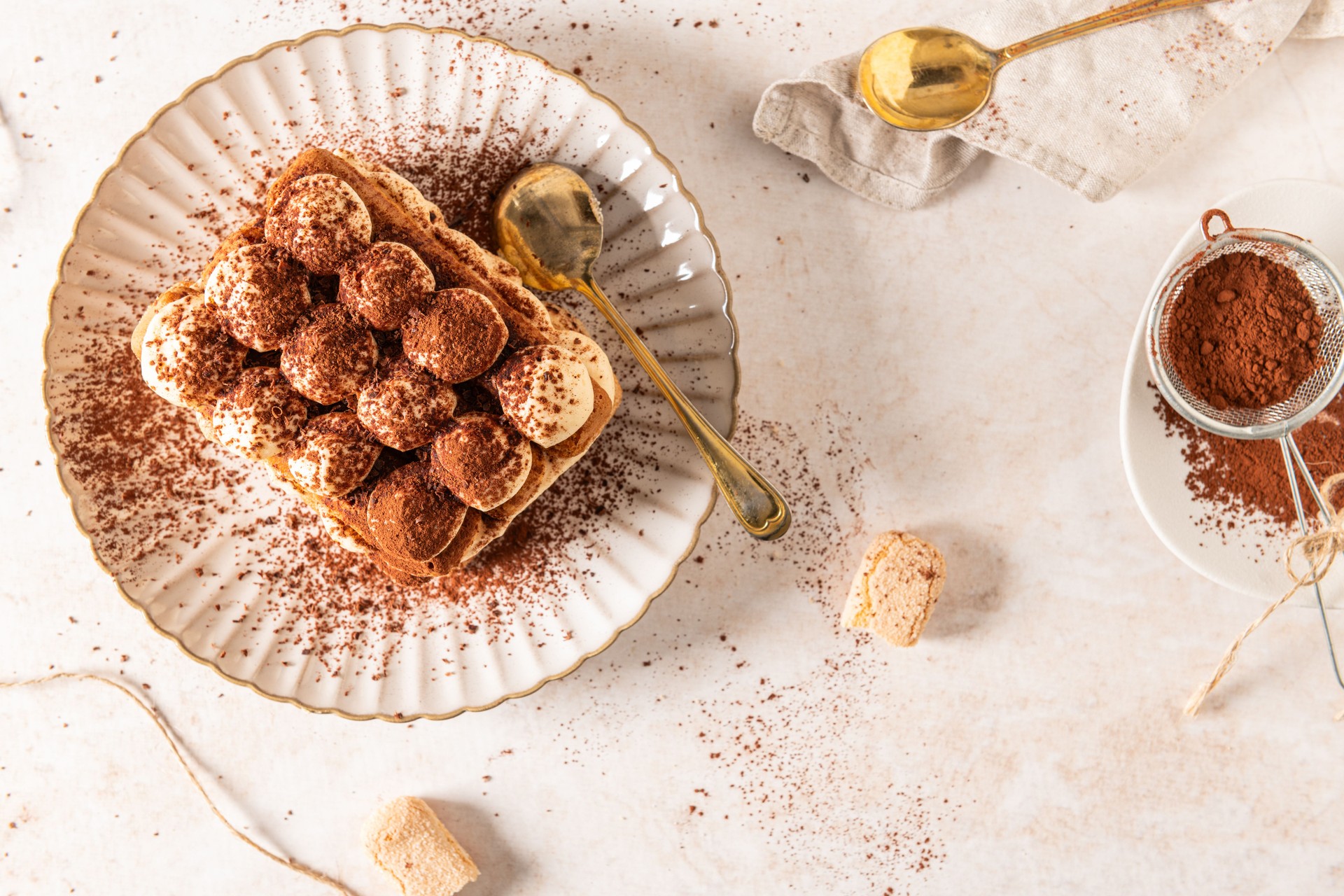 Traditional Italian dessert tiramisu